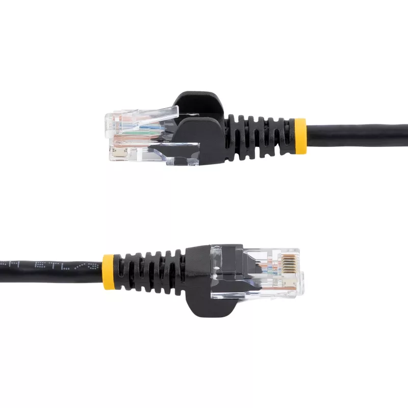 StarTech.com Cat5e-Patchkabel mit rastnasenfreien RJ45-Steckern – 5 m, Schwarz