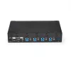 StarTech.com 4-Port HDMI KVM Switch - USB 3.0 - 1080p, 1920 x 1080 Pixel, Rackmontage, Schwarz