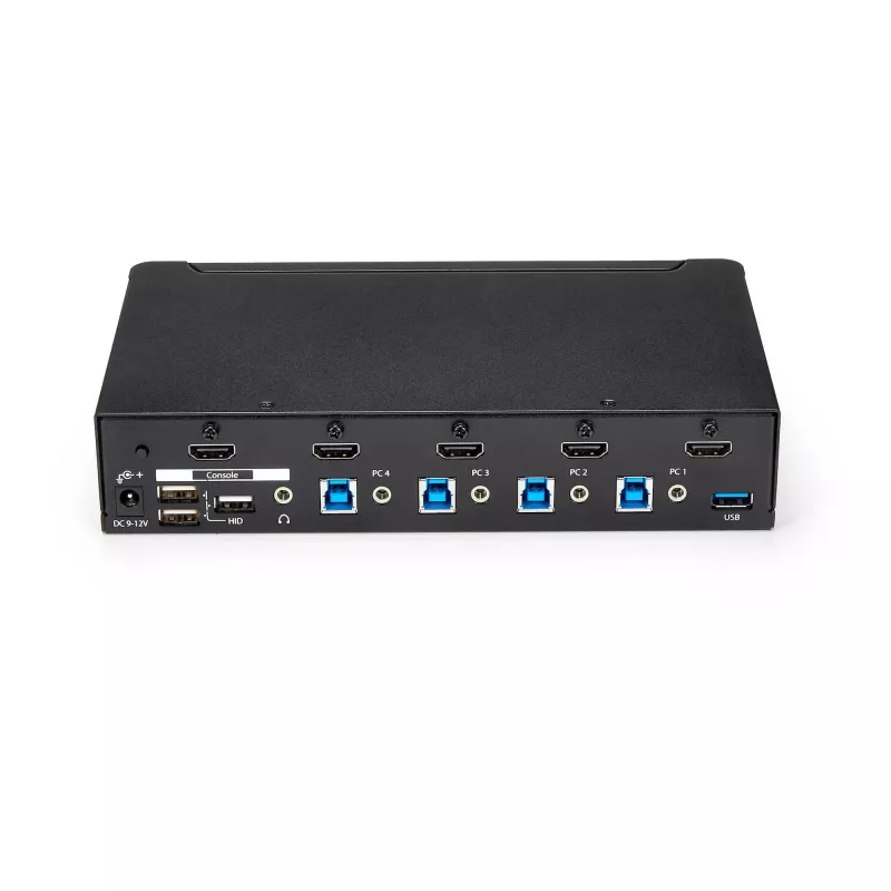 StarTech.com 4-Port HDMI KVM Switch - USB 3.0 - 1080p, 1920 x 1080 Pixel, Rackmontage, Schwarz