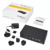 StarTech.com 4-Port HDMI KVM Switch - USB 3.0 - 1080p, 1920 x 1080 Pixel, Rackmontage, Schwarz