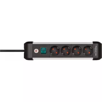 Power Extension Brennenstuhl 1391030400 1,8 m 4 AC Outlets Indoor Schwarz Silber