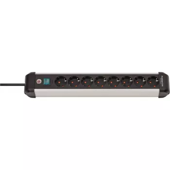Power Extension Brennenstuhl 1391030800 3m 8 AC Outlets Indoor Schwarz Silver