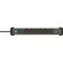 Power Extension Brennenstuhl 1391030610 3m 6 AC Outlets Indoor Schwarz Silver