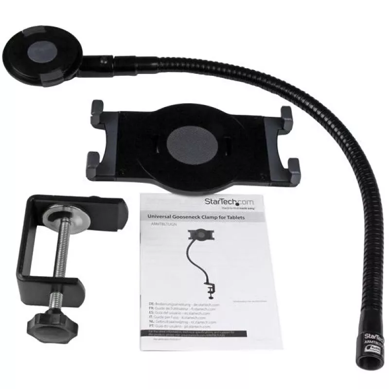 StarTech.com Schwanenhals-Tablet-Halterung – biegsamer Tablet-Arm, Tablet/UMPC, Aktive Halterung, Innenbereich, Schwarz