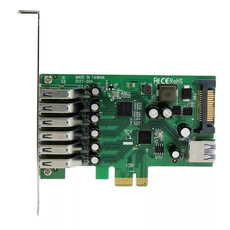 StarTech.com 7-Port PCI Express USB 3.0 Karte – Standard- und Low-Profile-Design