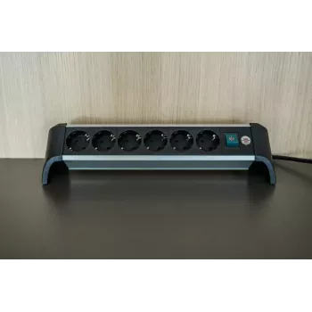 Power Extension Brennenstuhl 1391040600 3m 6 AC Outlets Indoor Schwarz Silver
