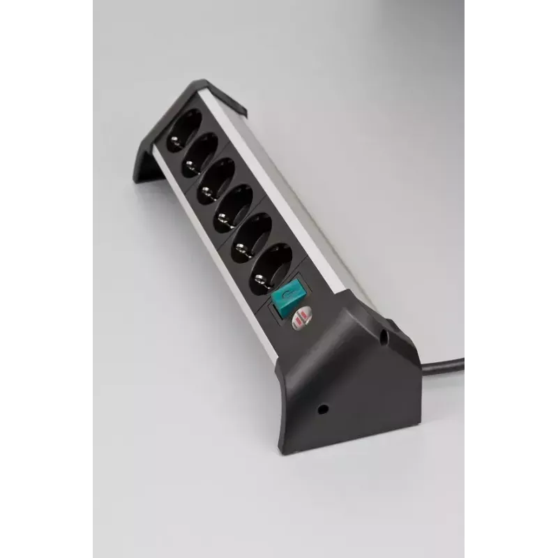 Power Extension Brennenstuhl 1391040600 3m 6 AC Outlets Indoor Schwarz Silver