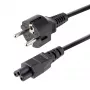 StarTech.com 3m Laptop-Netzkabel, EU Schuko auf C5, 2,5A 250V, 18AWG, Notebook-/Laptop-Ersatznetzkabel, Netzteilkabel, Laptop-Ladekabel, Kleeblatt-/Mickey-Maus-Netzkabel
