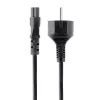 StarTech.com 3m Laptop-Netzkabel, EU Schuko auf C5, 2,5A 250V, 18AWG, Notebook-/Laptop-Ersatznetzkabel, Netzteilkabel, Laptop-Ladekabel, Kleeblatt-/Mickey-Maus-Netzkabel