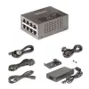 StarTech.com 4-Port Multi-Gigabit PoE++ Injector, 5/2.5/1G Ethernet (NBASE-T), PoE/PoE+/PoE++ (802.3af/802.3at/802.3bt), 160 Watt Leistungsbudget, Wand-/Hutschienenmontage, Unmanaged