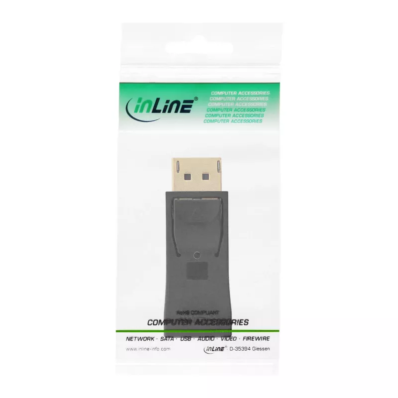 InLine DisplayPort Adapter DisplayPort Stecker / HDMI Buchse schwarz