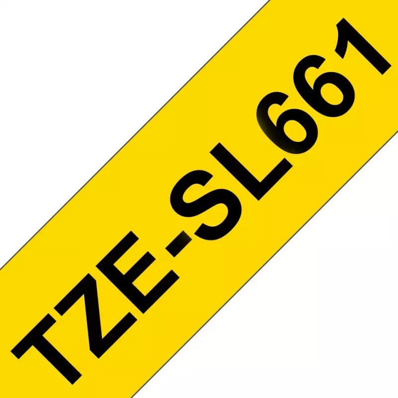 Brother TZE-SL661 Etikettierband Schwarz auf Gelb