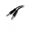 StarTech.com 3,5-mm-4-Positionen-auf-2x-3-Positionen-3,5-mm-Headset-Splitter-Adapter – Buchse/Stecker
