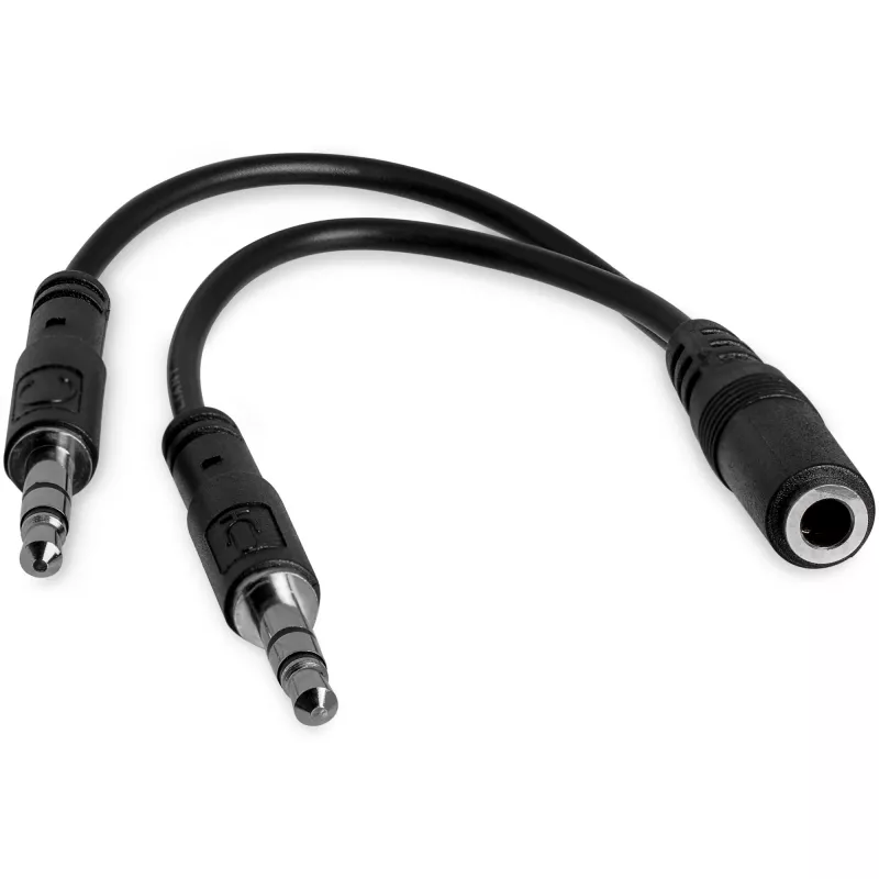 StarTech.com 3,5-mm-4-Positionen-auf-2x-3-Positionen-3,5-mm-Headset-Splitter-Adapter – Buchse/Stecker