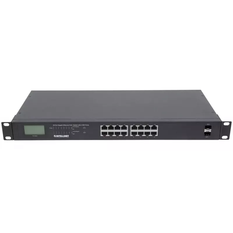 Unmanaged Switch Intellinet 16-Port Gigabit Ethernet PoE+ 370W