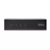 StarTech.com 4-Port Dual-Monitor DisplayPort KVM Switch, 4K 60Hz, 2x USB 5Gbps Hub Ports, 2x USB 2.0 HID Ports, Hotkey- und Tastenumschaltung, TAA-konform – 3,5 mm Audio, HDCP
