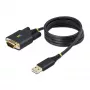 StarTech.com 3ft (1m) USB-zu-Seriell-Adapterkabel, COM-Erhalt, austauschbare Schrauben/Muttern, USB-A auf DB9 RS232, FTDI IC, ESD-Schutz, Windows/macOS/Linux