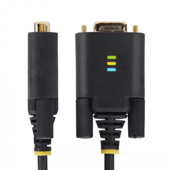StarTech.com 3ft (1m) USB-zu-Seriell-Adapterkabel, COM-Erhalt, austauschbare Schrauben/Muttern, USB-A auf DB9 RS232, FTDI IC, ESD-Schutz, Windows/macOS/Linux