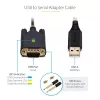 StarTech.com 3ft (1m) USB-zu-Seriell-Adapterkabel, COM-Erhalt, austauschbare Schrauben/Muttern, USB-A auf DB9 RS232, FTDI IC, ESD-Schutz, Windows/macOS/Linux