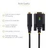 StarTech.com 3ft (1m) USB-zu-Seriell-Adapterkabel, COM-Erhalt, austauschbare Schrauben/Muttern, USB-A auf DB9 RS232, FTDI IC, ESD-Schutz, Windows/macOS/Linux