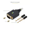 StarTech.com 3ft (1m) USB-zu-Seriell-Adapterkabel, COM-Erhalt, austauschbare Schrauben/Muttern, USB-A auf DB9 RS232, FTDI IC, ESD-Schutz, Windows/macOS/Linux