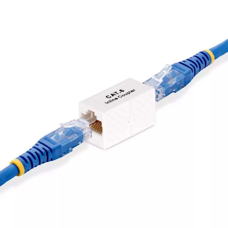 StarTech.com RJ45-Kupplung, Inline-Cat6-Kupplung, Buchse-auf-Buchse (F/F) T568-Verbinder, ungeschirmte Ethernet-Kabelverlängerung