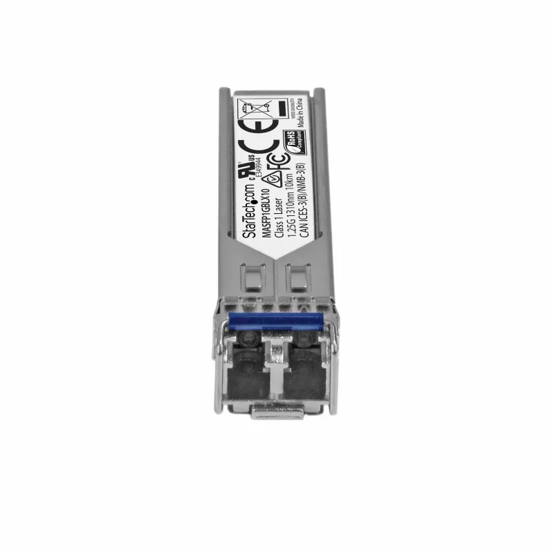 StarTech.com Cisco Meraki MA-SFP-1GB-LX10 kompatibles SFP-Transceiver-Modul – 1000BASE-LX – 1GbE Singlemode-Glasfaser-SMF-Optik-Transceiver – 1GE Gigabit-Ethernet-SFP – LC 10 km – 1310 nm – DDM Cisco Meraki MS225, MX400, MS250