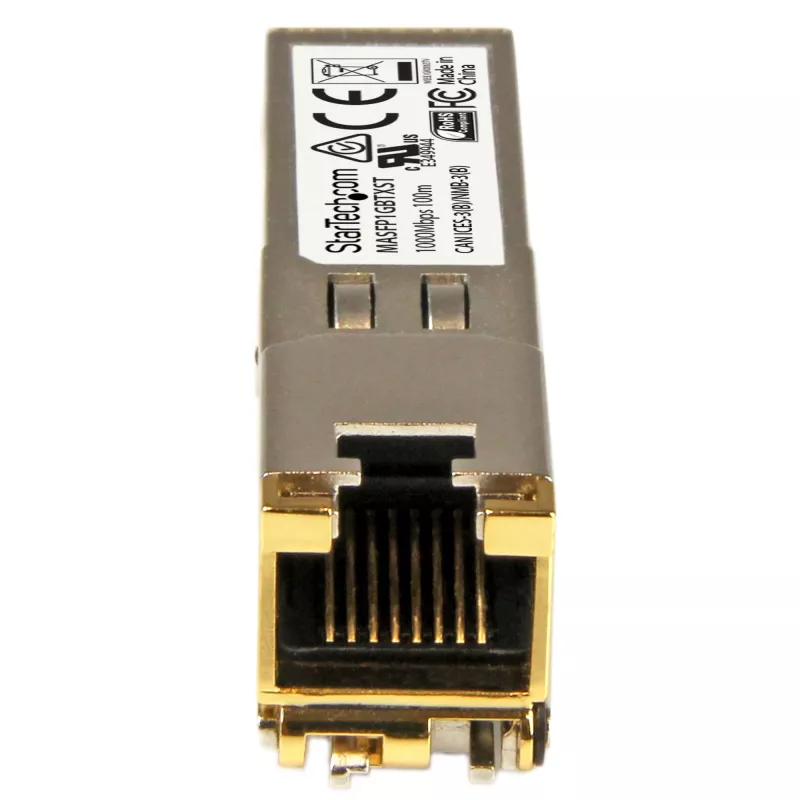 StarTech.com Cisco Meraki MA-SFP-1GB-TX Kompatibles SFP-Modul - 1000BASE-T - SFP auf RJ45 Cat6/Cat5e - 10/100/1000 Mbit/s - RJ-45 100 m - Cisco Meraki MS225, MX400, MS250