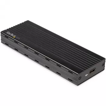 StarTech.com USB-C 10Gbps auf M.2 NVMe SSD-Gehäuse – Tragbares externes M.2 NGFF PCIe Aluminiumgehäuse – 1 GB/s Lesen/Schreiben – Unterstützt 2230, 2242, 2260, 2280 – TB3-kompatibel – Mac & PC