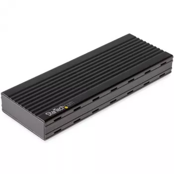 StarTech.com USB-C 10Gbps auf M.2 NVMe SSD-Gehäuse – Tragbares externes M.2 NGFF PCIe Aluminiumgehäuse – 1 GB/s Lesen/Schreiben – Unterstützt 2230, 2242, 2260, 2280 – TB3-kompatibel – Mac & PC