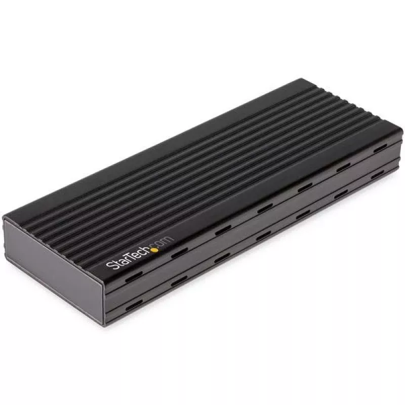 StarTech.com USB-C 10Gbps auf M.2 NVMe SSD-Gehäuse – Tragbares externes M.2 NGFF PCIe Aluminiumgehäuse – 1 GB/s Lesen/Schreiben – Unterstützt 2230, 2242, 2260, 2280 – TB3-kompatibel – Mac & PC
