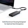 StarTech.com USB-C 10Gbps auf M.2 NVMe SSD-Gehäuse – Tragbares externes M.2 NGFF PCIe Aluminiumgehäuse – 1 GB/s Lesen/Schreiben – Unterstützt 2230, 2242, 2260, 2280 – TB3-kompatibel – Mac & PC