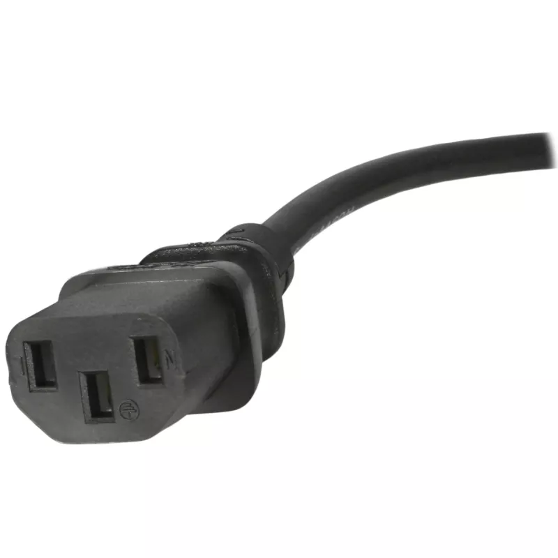 StarTech.com 1,8 m UK-Netzkabel, 18AWG, BS 1363 auf C13, 10 A 250 V, Schwarzes Ersatz-Netzkabel, Kaltgerätekabel, PC-Netzteil-Kabel, TV-/Monitor-Netzkabel