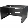 StarTech.com 6U Wandmontage-Netzwerkschrank - 14 Zoll tief (Low Profile) - 19 Zoll Patchpanel-Halterung für flache Server- und IT-Geräte, Netzwerk-Switches - 20 kg Tragfähigkeit, Schwarz