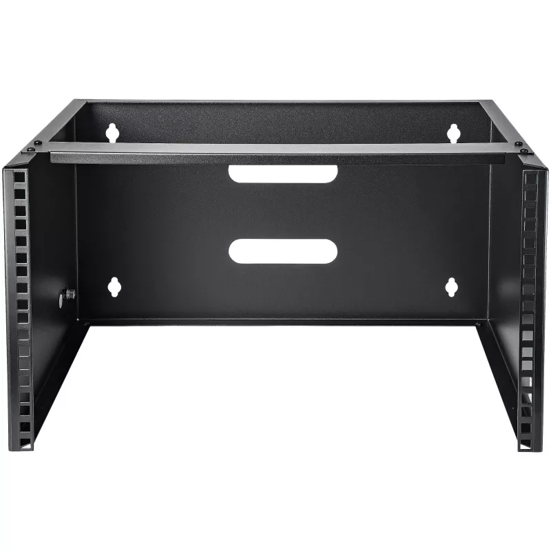 StarTech.com 6U Wandmontage-Netzwerkschrank - 14 Zoll tief (Low Profile) - 19 Zoll Patchpanel-Halterung für flache Server- und IT-Geräte, Netzwerk-Switches - 20 kg Tragfähigkeit, Schwarz