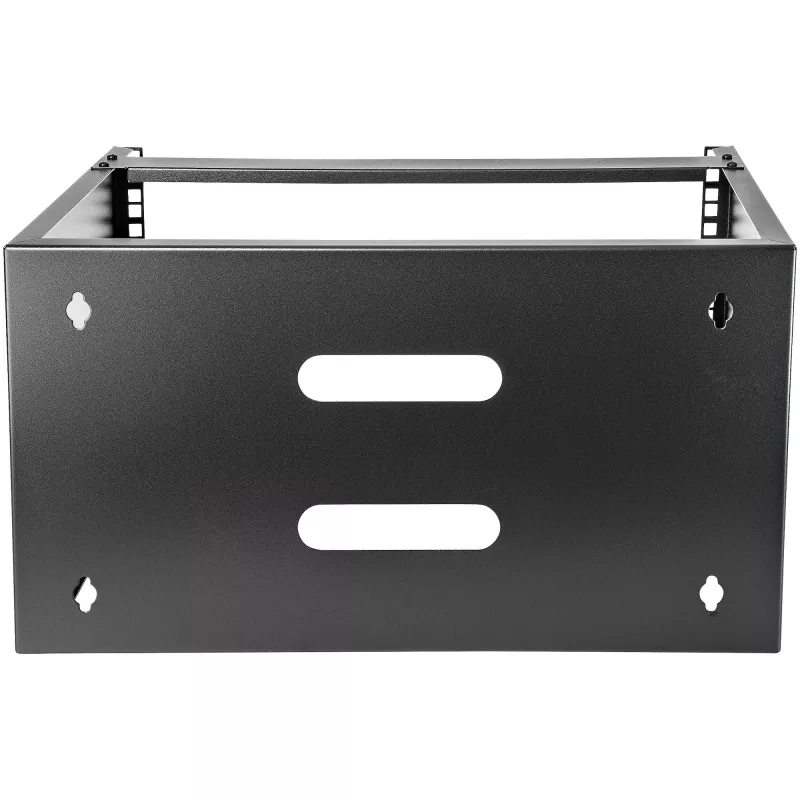 StarTech.com 6U Wandmontage-Netzwerkschrank - 14 Zoll tief (Low Profile) - 19 Zoll Patchpanel-Halterung für flache Server- und IT-Geräte, Netzwerk-Switches - 20 kg Tragfähigkeit, Schwarz