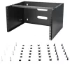 StarTech.com 6U Wandmontage-Netzwerkschrank - 14 Zoll tief (Low Profile) - 19 Zoll Patchpanel-Halterung für flache Server- und IT-Geräte, Netzwerk-Switches - 20 kg Tragfähigkeit, Schwarz