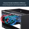 StarTech.com 6U Wandmontage-Netzwerkschrank - 14 Zoll tief (Low Profile) - 19 Zoll Patchpanel-Halterung für flache Server- und IT-Geräte, Netzwerk-Switches - 20 kg Tragfähigkeit, Schwarz