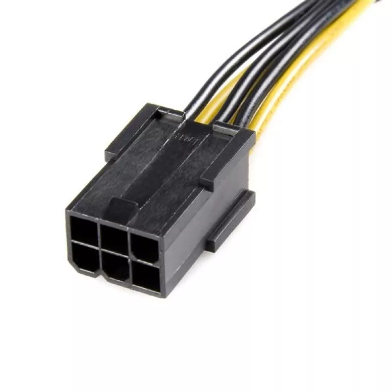 StarTech.com PCI Express 6-Pin auf 8-Pin Stromadapterkabel, PCI-E (8-Pin), PCI-E (6-Pin), 0,155 m, Stecker, Buchse, Gerade