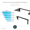 StarTech.com 3U 19” Wandmontage-Vertikalrackhalterung, Wandmontage-Patchpanelhalterung für Daten-/AV-/IT-/Computergeräte, 3U-Rack für Schrank oder Serverraum, Tragfähigkeit 150 lb (68 kg)