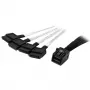 StarTech.com Internes Mini-SAS-auf-SATA-Kabel – SFF-8643 auf 4x SATA – 1 m