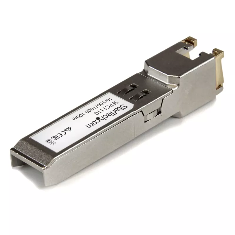 StarTech.com Cisco SFP-GE-T kompatibles SFP-Transceivermodul – 10/100/1000BASE-TX~Cisco SFP-GE-T kompatibles SFP-Modul – 1000BASE-T – SFP auf RJ45 Cat6/Cat5e – 10/100/1000 Mbit/s – RJ-45 100 m – Cisco IE3400, IE3300, IE3200