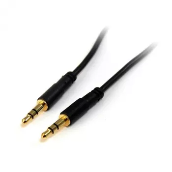 StarTech.com 3 ft schlank 3.5mm Stereo-Audiokabel - M/M, 3.5mm, Stecker, 3.5mm, Stecker, 0,91 m, Schwarz