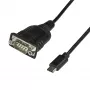 StarTech.com USB-C-auf-Seriell-Adapterkabel 16 Zoll (40 cm) – USB-Typ-C-auf-RS232 (DB9)-Konverterkabel – USB-C-Seriellkabel für SPS, Scanner, Drucker – Stecker/Stecker – Windows/Mac/Linux