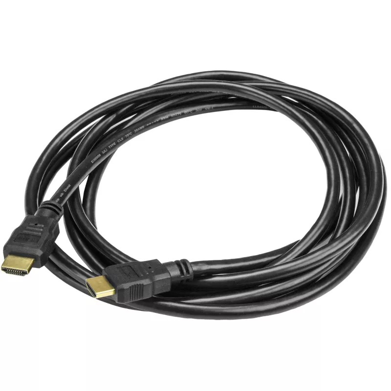 StarTech.com 3m (10ft) HDMI-Kabel – 4K High-Speed-HDMI-Kabel mit Ethernet – UHD 4K 30Hz Video – HDMI 1.4 Kabel – Ultra HD HDMI Monitore, Projektoren, TVs & Displays – Schwarzes HDMI-Kabel – M/M