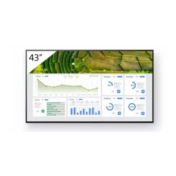 Sony FW-43BZ30L Signage Display Digital Signage Flachbildschirm 109,2 cm (43 Zoll) LCD Wi-Fi 440 cd/m² 4K Ultra HD Schwarz Android 24/7