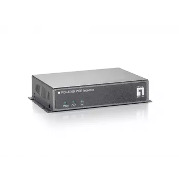 LevelOne PoE-Injektor, 56 W, Fast Ethernet, 10/100 Mbit/s, 10/100, IEEE 802.3x, Grau, 100 m