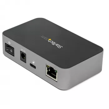 StarTech.com ~3-Port USB-C 3.2 Gen 2 Hub mit Ethernet-Adapter – 10 Gbit/s USB Typ C auf 2x USB-A & 1x USB-C-Ports – USB-Hub mit BC 1.2 Schnellladefunktion für Handys – Superspeed 10 Gbit/s USB-C-Hub