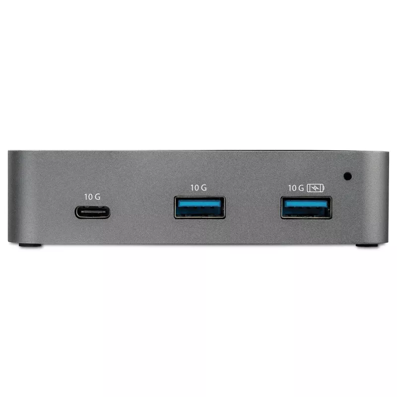 StarTech.com ~3-Port USB-C 3.2 Gen 2 Hub mit Ethernet-Adapter – 10 Gbit/s USB Typ C auf 2x USB-A & 1x USB-C-Ports – USB-Hub mit BC 1.2 Schnellladefunktion für Handys – Superspeed 10 Gbit/s USB-C-Hub