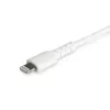 StarTech.com 1,8 m langlebiges weißes USB-C-auf-Lightning-Kabel – strapazierfähiges, robustes Aramidfaser-USB-Typ-C-auf-Lightning-Lade-/Sync-Stromkabel – Apple MFi-zertifiziertes iPad/iPhone 12